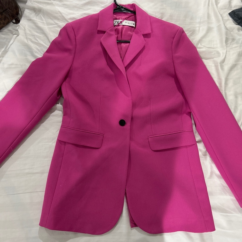 Zara pink blazer